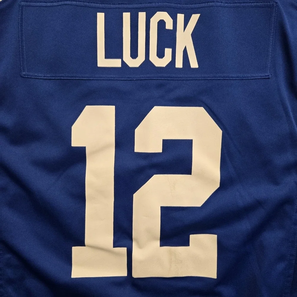 Andrew Luck #12 Indianapolis Colts NFL Nike On‎ Field Jersey Men's Size XL Blue
